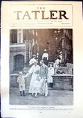 Old Print German Prince Imperial Fiancee Cecille Schloss Gelbensande 1904 20th