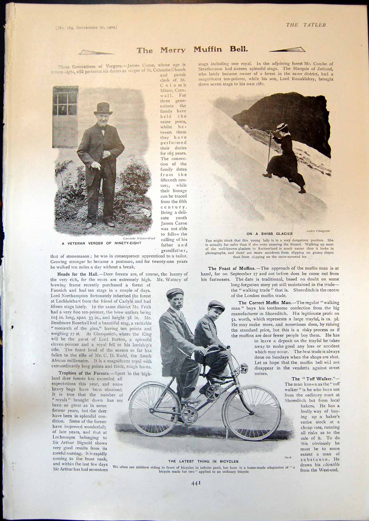 Old Bicycle Made Two Swiss Glacier Pilgrimage St Pierre Ambleteuse 19 20th