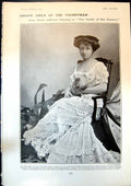 Antique Print Hilda Jeffreys Catch Season Beauty Barge Edmund Maurice 1904 20th