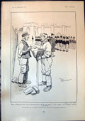 Antique Old Print Humour Tom Browne College Boys Bricklayers Mr Downy 1904 20th