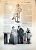 Old Print Nell Richardson Appearing London Pavilion Beauty Barge New 1904 20th