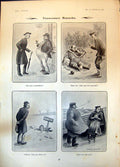 Antique Print Unnecessary Remarks Dudley Buxton RoHouse Stratford Avon 1904
