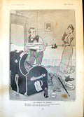 Old Print Handicap Marriage Starr Wood Mr Mrs Dockett Packing Trunk 1904 20th