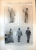 Antique Old Print Prayer Sword Adelphi Arthur Bourchier Merely Mary Ann 1904