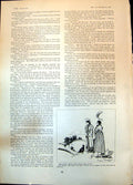 Old Antique Print Humour Angeline Macgregor Lady Tourist Woman View 1904 20th