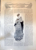 Antique Old Print Dinner Gown Ernests Morning Blouse Latest Autumn Coat 1904