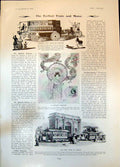 Antique Old Print Londons First Tram Horseless Omnibus Charles Morton 1904 20th