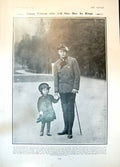 Antique Print Prince LuitpGerman Crown Prince Sphinx Landing Windermere1904