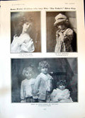 Old Print Ethel Manson Getta Mendelssohn Catch Season Buttons Ladies 1904 20th