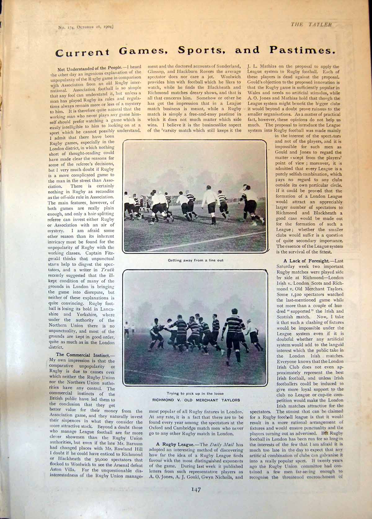 Antique Print Richmond V Merchant Taylors Jardy Winner Middle Park Plate190