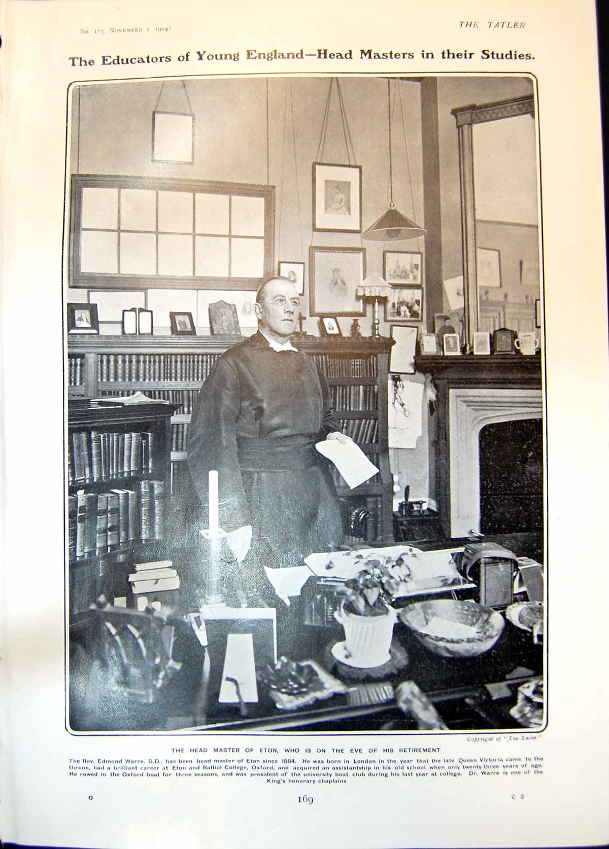 Old Rev Edmond Warre Headmaster Eton Mrs Percevals Ooufas Puppies1904 20th