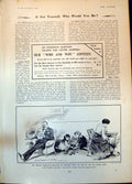 Old Print Humour E Hope George Merediths Solution Marriage Ten Years 1904 20th