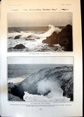Old Rolling Waves Cornwall Fountains Hall Doorway Pulling Donkey 1904 20th