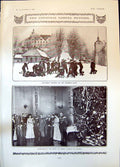 Old Antique Print Toboggan Slide Christmas Court Prince LeopBavaria 1904 20th