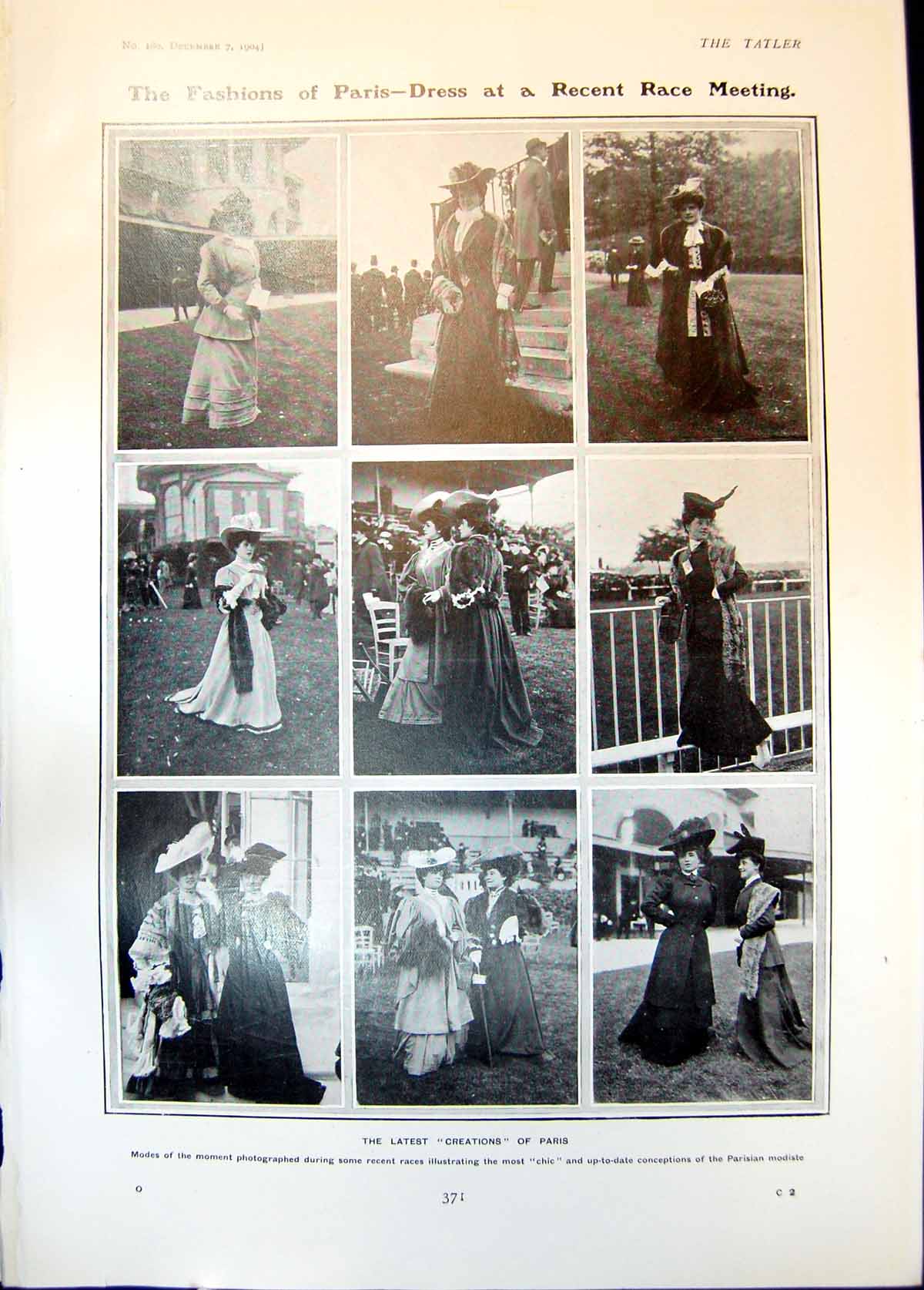Old Fashions Paris Race Meeting Tattiebogle Tales Children Lion Swans