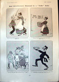 Antique Print Humorous Advertisements Jobs Lays Ancient Rome H Bateman 1904