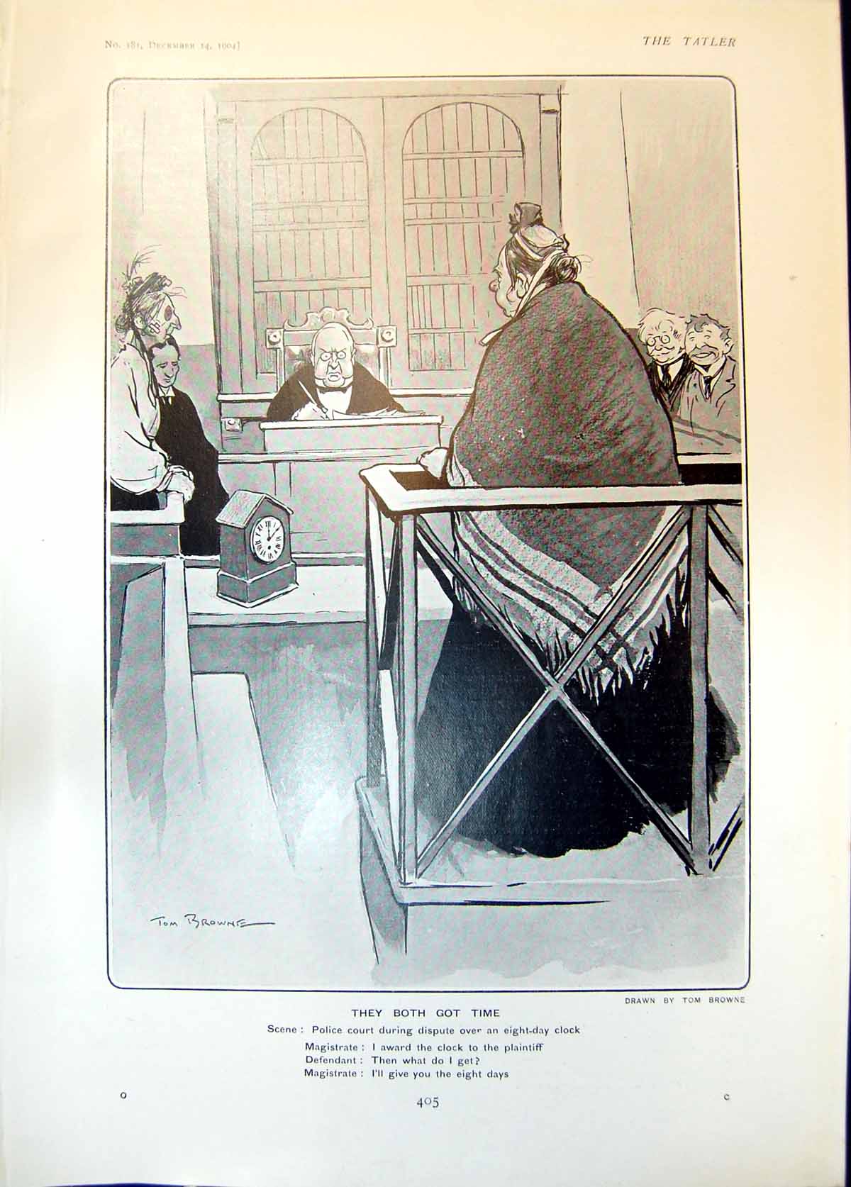 Old Humour T Browne They Both Got Time Court Lord Kilmorey Heir 1904 20th