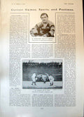 Antique Print Wall Game Eton Collegians Oppidans P Hancock Otto Madden 1904