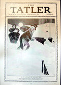 Antique Old Print Good Christmas Days Wiggins Calling Down Chimney Snow 1904