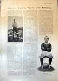 Old Football S Day George Robey H Mainprice David Butcher Horses 1904 20th