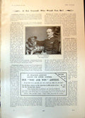 Antique Old Print C Jerningham Dog Collects Glass Who And Why Contest 1904 20th