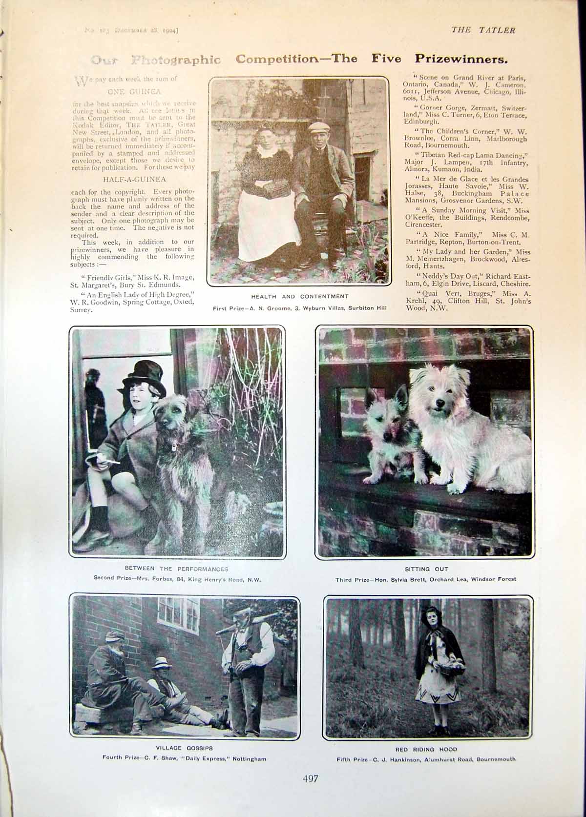 Old Village Gossips Red Riding Hood Tattiebogle Tales E Ames Snowman1