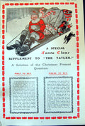 Antique Print Santa Claus Supplement Presents Hunting Men Smoking Men 1904 20th