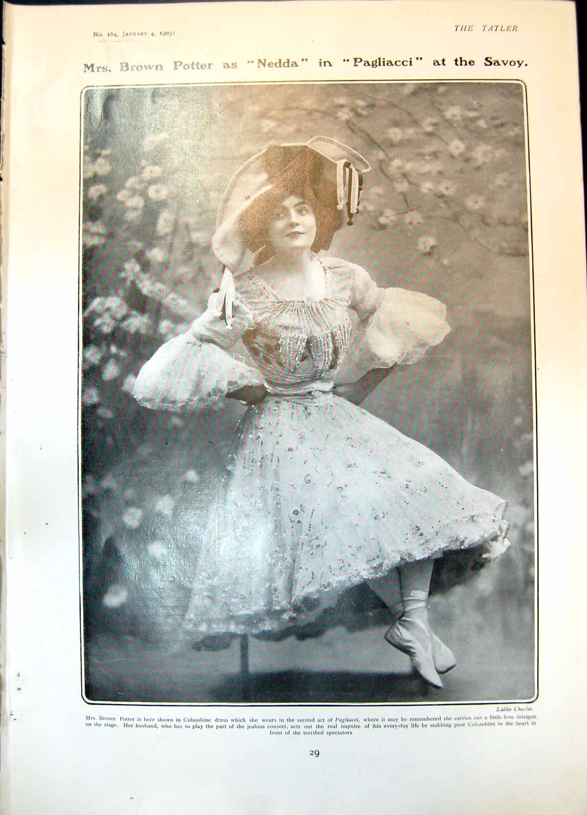 Old Mrs Brown Potter Pagliacci Savoy Lady Madcap Serving People 1905 20th