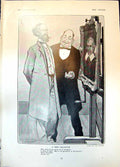 Antique Print Keen Collector Tom Browne Oliver Cromwell Madame Stossel 1905