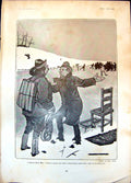 Old Antique Print Skate Man Party With His Skates On Lake Will Owen 1905 20th