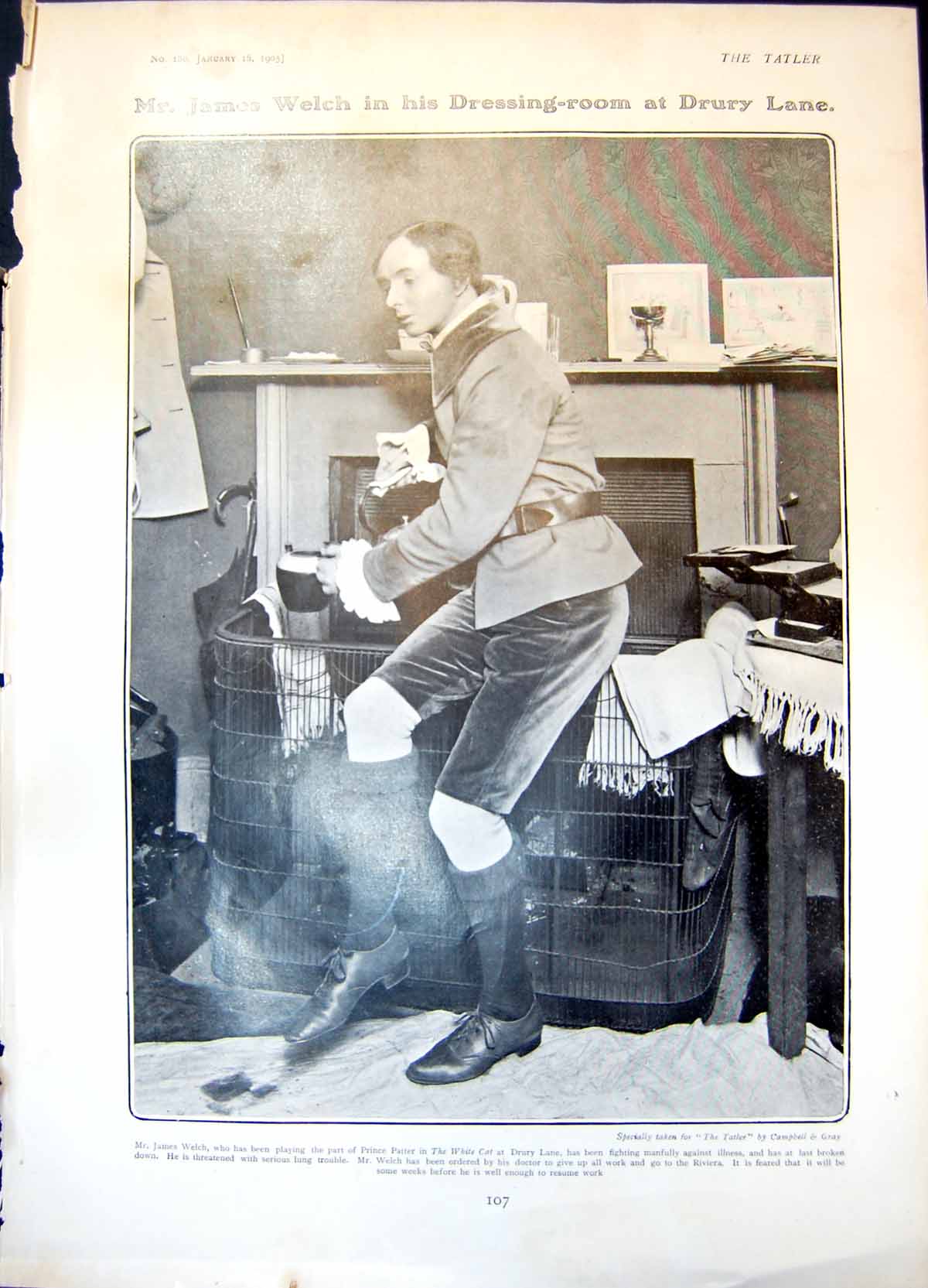 Old James Welch Drury Lane Madge Lessing Delia Mason G Delaporte 1905 20th