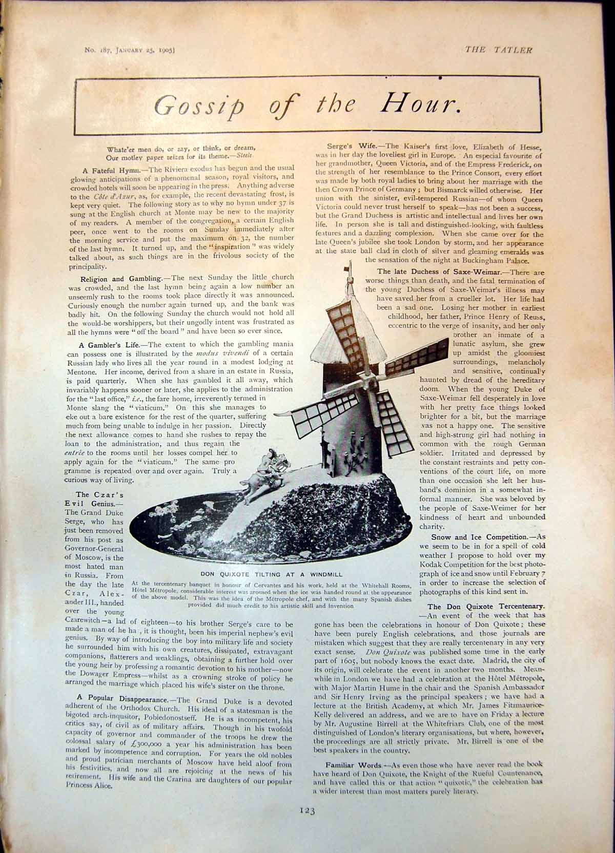 Old Don Quixote Tilting Windmill Rudyard Kipling George Alexander 190 Victorian