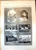 Antique Old Print Wintry Weather Snow Models German Village Deer Bears 1905