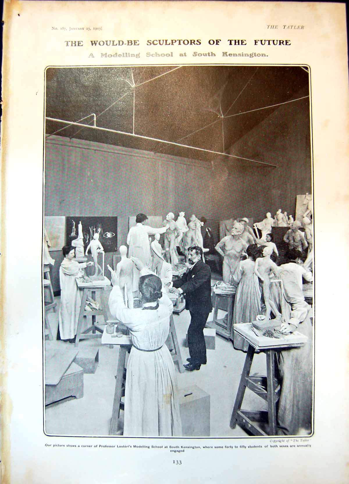 Old Modelling School Sculptors South Kensington Lays Ancient Rome1905 20th