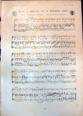 Old Antique Print Sheet Music Just Dream Bygone Day Quaint Fisherman 1905 20th