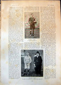 Old Print Football England V Wales F Stout Jacobean Scroll Arm Chair 1905 20th