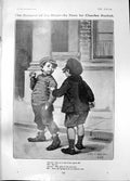 Antique Print Humour Hour Charles Buchel Boys Apple Lady Paston-Cooper 1905