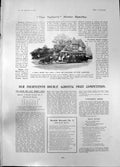 Old Print 12 Hp smobile Pulled Tram Car Lord Brackleys Cricket Team 1905
