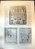 Antique Old Print Examples Time Needlework Fire Test New York Skyscraper 1905