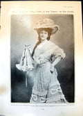 Old Print Miss Fraser Talk Town Lyric Village Players Hildenborough 1905 20th