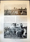 Old Print Wood Cutting Sport Australia Contest Ladies Demi Toilette 1905 20th