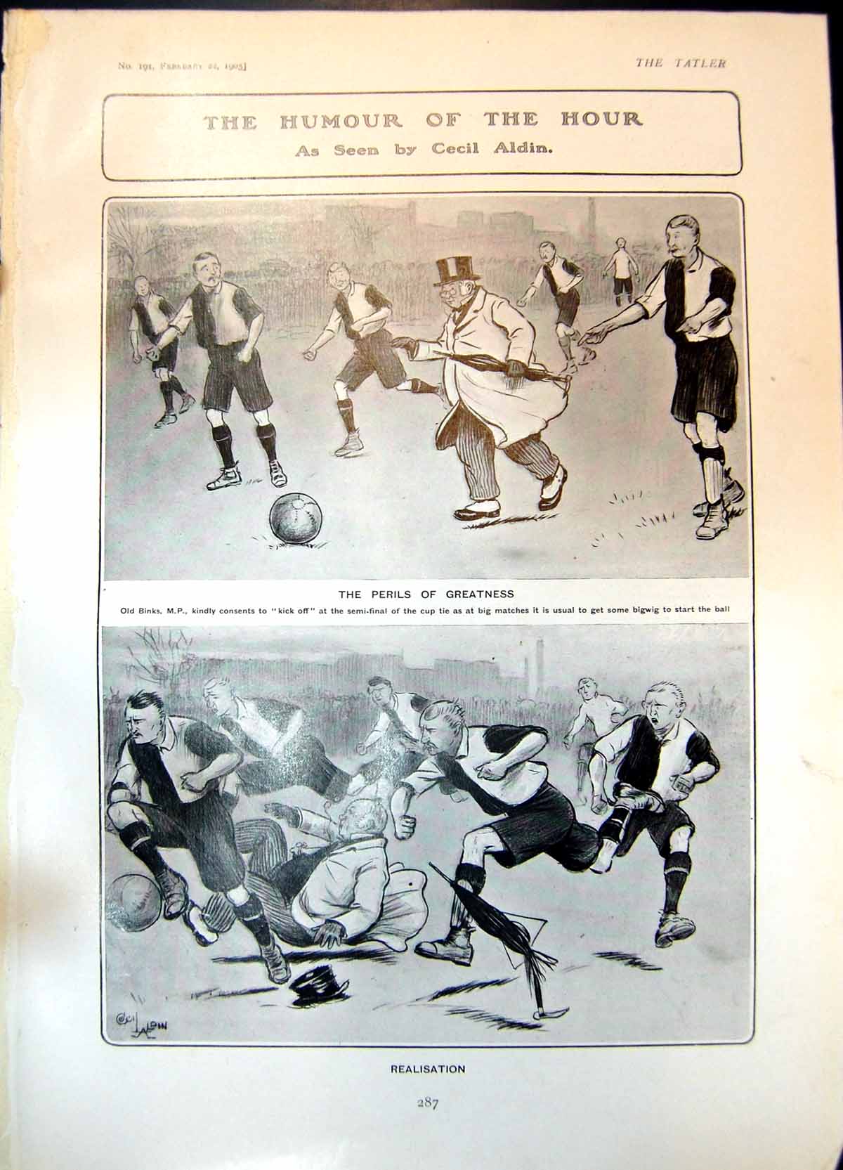 Old Humour Hour Cecil Aldin Perils Greatness By Election Vote Smith
