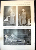 Antique Print Greatest Man Earth Machnow Russian Ice Fountain Glacier 1905 20th