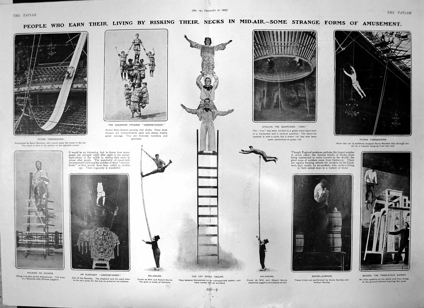 Old People Risking Necks Mid Air Walking Swords Balancing Pyramid 190 20th