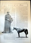 Antique Print Madame Stossel Moifaa Winner Grand National Jumbo Circus 1905