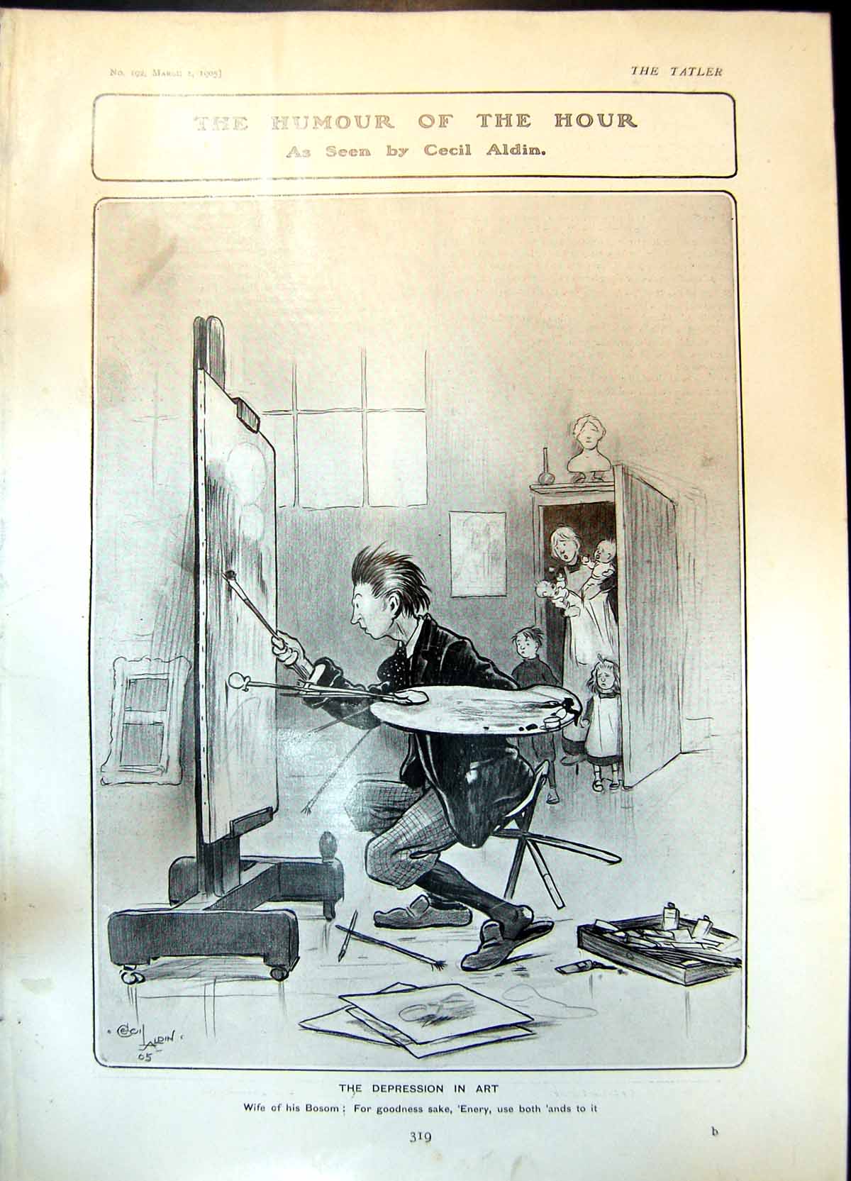 Old Humour Hour Cecil Aldin Depression Art Hare Fox Hunting Hounds190 20th