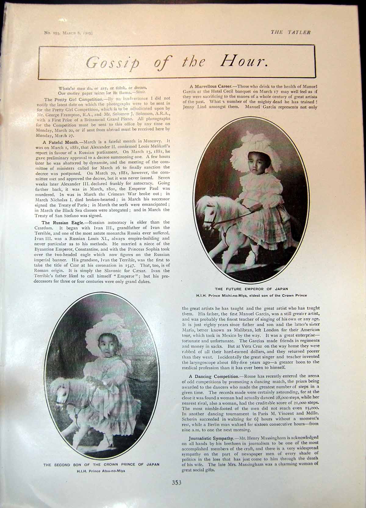Antique Print Children Fancy Dress Balls Lily Percival Charles Barnett 1905