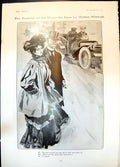 Old Humour H Mitchell Couple Honeymoon Parliamentary Expressions 1905 20th