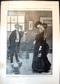 Antique Old Print Humour Hour Will Owen Lady Suburbs West End Specialist 1905