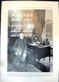 Antique Print Thomas Vickers Home Steel Sheffield Buster Brown Dog Cat 1905